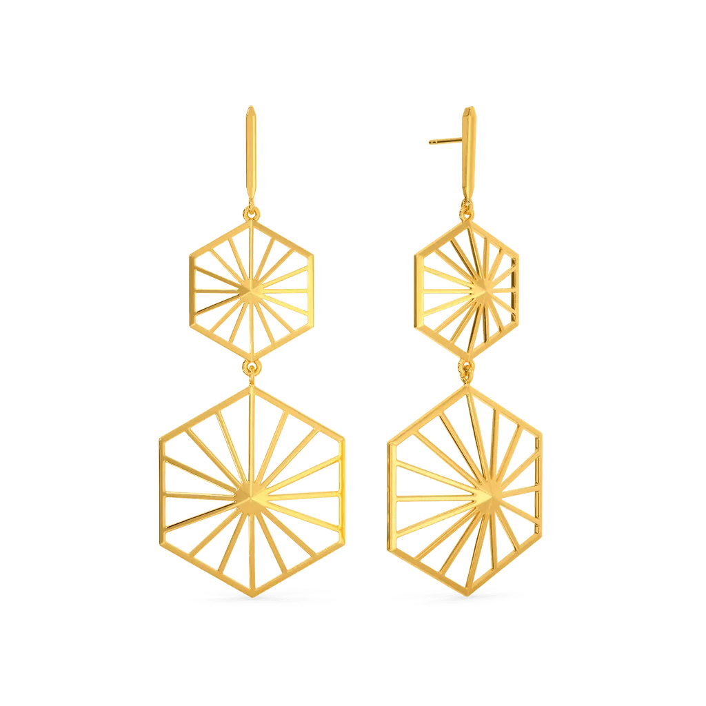 gold earrings